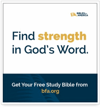 Bibles For America ad